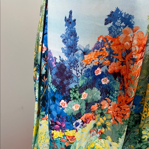 Anthropologie Multicolor Floral Midi Dress - Picture 12 of 17